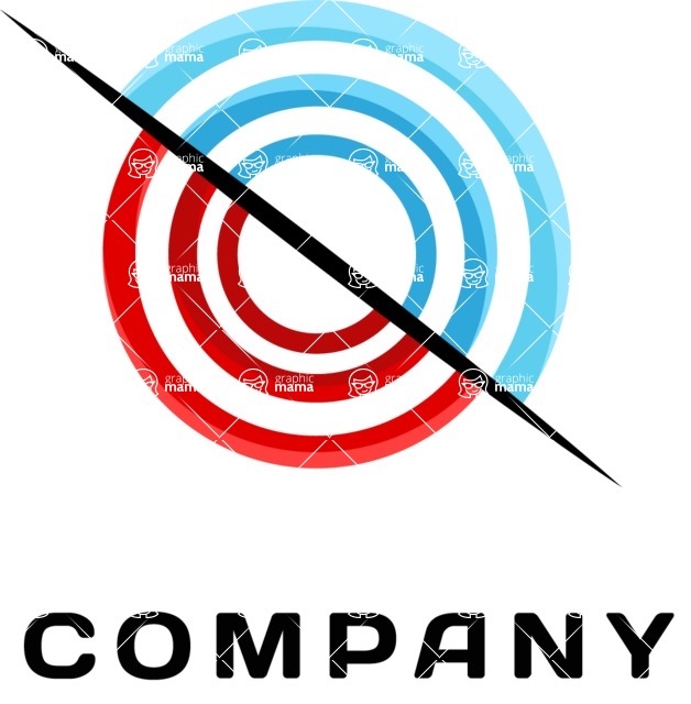 Business Logo Templates - vector graphics in a pack from GraphicMama - Creative Consulting Company Logo with a Target